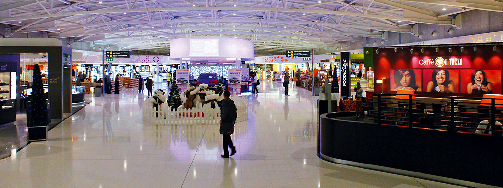 Larnaca's airport - duty free zone