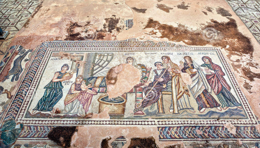 a mosaic in Pafos 